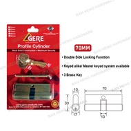 GERE GC600D DOUBLE PROFILE CYLINDER 60MM / GC700D 70MM / Household Office Kunci Pintu Rumah Pejabat
