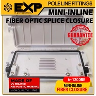 Mini-Inline Fiber Optic Splice Closure | 2~12 Cores | IP68 Waterproof | Black / White