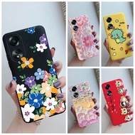 OPPO A58 4G Case 2023 New Design Flower Cartoon Painted Phone Case For OPPO A58 A 58 Casing