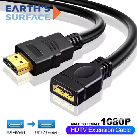 HDMI-compatible Extension Male to Female Adapter Cable 1080P HDMI-compatible Extender Converter Cabl