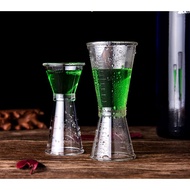 Zigger with 2 plastic mixing heads - Measuring cup with 2 plastic heads