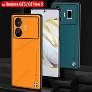 Mobile Casing For Realme GT Neo 5 SE 5SE GT5 Neo5 SE 5G Luxury Leather Plain Skin Phone Case Anti Fingerprint Shockproof Soft Bumper Back Cover