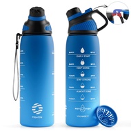 Botol Air Plastik Fjbottle Dengan Penutup Magnetik, Botol Air Sukan Tahan Bocor Dengan Tali Pegangan