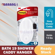 3M Command Bath 19 Caddy Hanger Water Resistant Bathroom Wet ( 1Pc/Pck ) ( Holds up to 3.4kg) Wall Adhesive Barang-i
