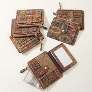 Retro Exquisite Multi-card Card Holder Portugal Cork Thin Light Zipper Small Wallet Coin Purse Direc