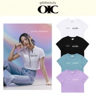 0I0I Layered Logo Crop Top
