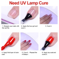 Super LILY'CUTE Strong Solid Nail Glue Gel, Adhesive Glue For Nails 3D Sculpture Need UV Lamp Cure