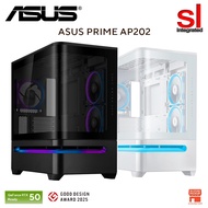 ASUS Prime AP202 ARGB M-ATX Gaming case with Fully Tempered Curved Glass -Black/White