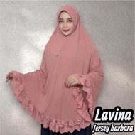 Jilbab instan Jumbo Lavina bergo soft pet renda cantik  by FO hijab wanita muslim dewasa