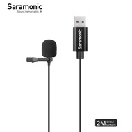 Saramonic SR-ULM10 SR-ULM10L USB Lavalier Micrphone for PC Laptop 2M 6M USB-A Laptop Desktop Compute