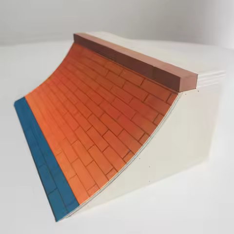 Fingerboard Ramp Wooden Obstacle Quarter Pipe
