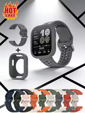 Band+Case for amazfit bip 6 watchband smartwatch Replacement belt Silicone sport correa bracelet+cov