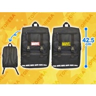 [Japan Imports] 42.5cm Authentic Black Marvel Backpack Red Logo