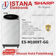 SHARP MESIN CUCI 1 TABUNG TOP LOADING 10 KG NEW MEGAMOUTH ES-M1009T-GG