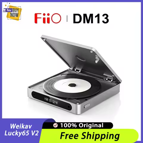 FiiO DM13 Portable CD Player Bluetooth Multifunctional Stereo CD Player Long Lasting Battery 4.4 Bal