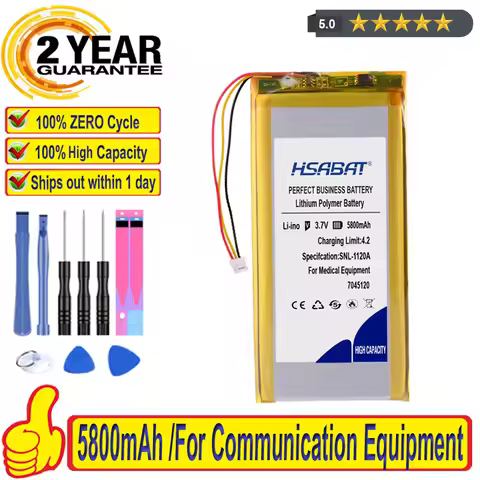 Top Brand 100% New 5800mAh 7045120 Battery for Medical Equipment, Communication Equipment, Drone Rem
