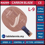 Razer L-9 CS Table Tennis Carbon Blade Bats Racket Papan Ping Pong Karbon L9 Chinese Penhold CS