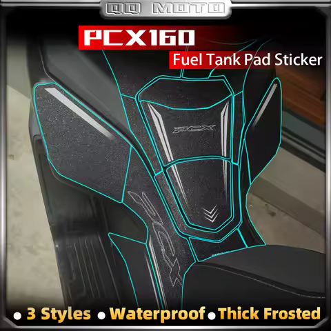 Motorcycle Tank Pad Protector Sticker Frosted Decals Gas Fuel Knee Grip Accessories For PCX160 pcx 1