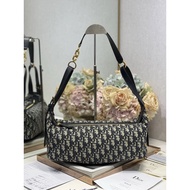 Dior New Style D-Journey Shoulder Bag Underarm Bag Dumpling Bag Lunch Box Bag