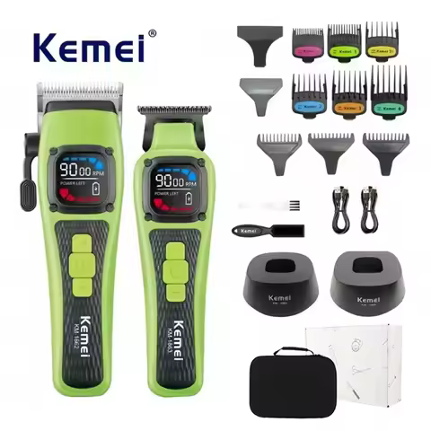 Kemei Electric Hair Clipper USB Rechargeable Professional Barber Styling Hair Trimmer Men's Hair Cut
