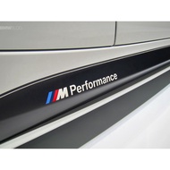 2x BMW M Performance side skirt White decal sticker logo F20 F30 E60 F10 E90 E46