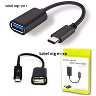 Micro OTG cable or from USB to hp/ OTG type c cable