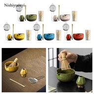[Nishiyuenyi] 5 Pieces Matcha Tea Set Japanese Ceremonial Matcha Full Set Traditional Matcha Set