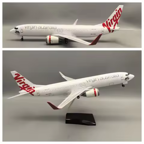 47CM Airplane Model Kits B737-800 Virgin Australia 737 1:85 Scale Miniature Plane Resin Diecast Airp