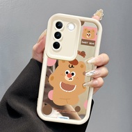VIVO V27 5G VIVO V27 Pro 5G S16 Pro 5G VIVO V27E 5G S16E 5G T2 4G Case Small Brown Bear Casing HP Mi