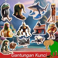 GANTUNGAN NEW Anomali Brainrot Keychain Acrylic Brainrot Unique Character Anomali Keychain Bag Walle