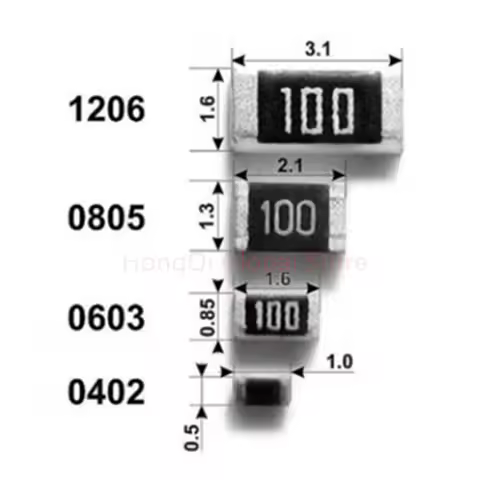 100Pcs 0805 1% SMD Resistor 0R ~ 10M 1/8W 0 1 10 100 150 220 330 Ohm 1K 2.2K 10K 100K 1R 10R 100R 15