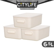 Citylife 13L Multi-Purpose Desk Wardrobe Sleek Storage Container with Closure Lid - M H-7704