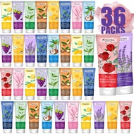 36 Pack Travel Size Natural Body Lotion Gift Set with Shea Butter - Moisturizer Cream for Women, Gir