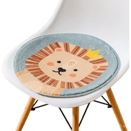 Sile Children's School Cushion Cartoon Pattern Round Soft Plush Cushion Cotton Linen Comfortable Cus