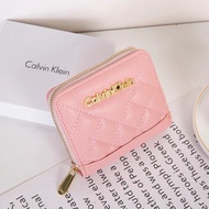 Calvin Klein Zipper Small Wallet Fashion Wallet For Women High Quality (With Box)