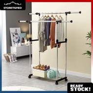 RAK GANTUNG BAJU | Almari Baju | Palang Sangkut Baju | Rak Baju Terbuka | Almari Pakaian | Rak Sangk