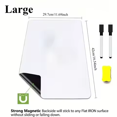 A3/A4/A5 Magnetic Writing Whiteboard Memo Blackboard Writing Board Erasable Whiteboard Office Teachi