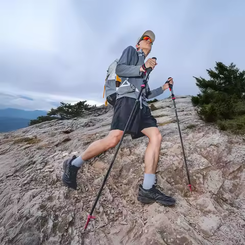 Naturehike Carbon Esker Ultralight Trekking Pole Hiking Climbing Travel Alpenstocks High-intensity N