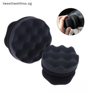 TW Round Washable Car Foam Sponge Reusable Tire Cleaner For Auto Washing Detailing Brush Tire Shine Hex Grip Dressing Applicator SG