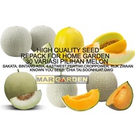 10 Biji Benih Rock Melon Golden Melon Pelbagai Variasi