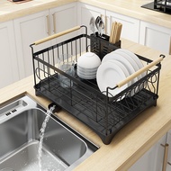 Aa262 Stainless Steel Kitchen Sink Storage Countertop Dish Draining Rack Tableware Dish Dish Drying Bowl Draining Rack