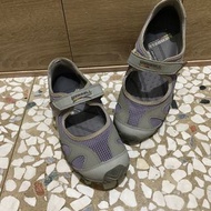 【二手】 MERRELL 鞋子 女鞋 戶外鞋 魔鬼氈 水陸兩棲 越野 耐磨 透氣 包鞋 灰色 紫色
