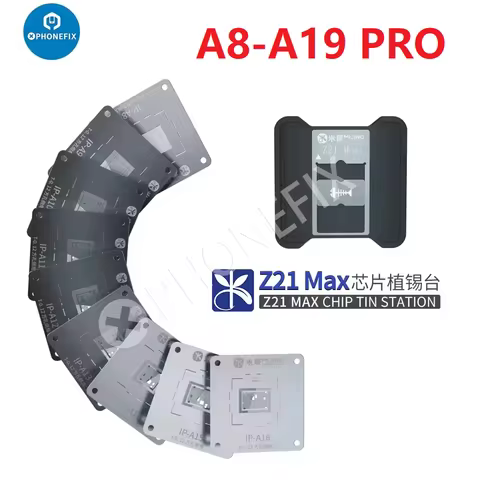 Mijing Z21 MAX CPU BGA Reballing Stencil Platform for iPhone 6-17 Pro Android Qualcomm Snapdragon IC