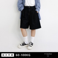 VV DOUBLE/Popular Prediction Primary Color Denim High-Quality Five-Point Pants vol2 Exclusive Custom