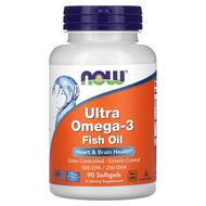 NOW Foods, Ultra Omega-3 Fish Oil, 90 / 100 Softgels