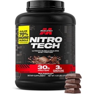 Muscletech Whey Protein Powder ( , 4 Pound) - Nitro-Tech Ultimate Muscle Building Formula with Whey 