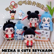 Nezha II Movie Plush Keychain Anime Plush Keychain for Backpack Keychain Plush Anime Charms for Fans