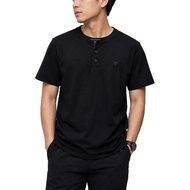 a*erican Eagle Men's Short Sleeve Henley T-Shirt (2 Colors)/Branded Men's T-Shirt