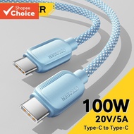 Essager 100W Type-C to Type C Cable PD Fast Charging USBC to USB C Charger Cord C-C Macaron Wire For
