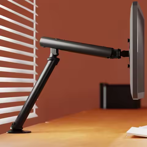 New monitor bracket single screen 12KG load-bearing 15-36 inch air pressure arm computer monitor